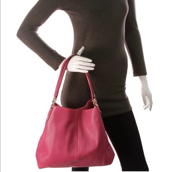 Coach Handbags - COACH Leather Phoebe Pink Shoulder Bag
